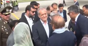 Iran's President Masoud Pezeshkian arrived on his two-day official visit to Pakistan