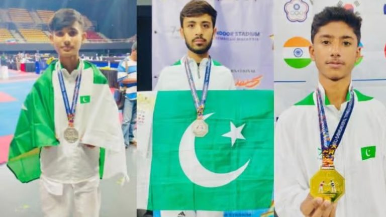 Pakistani athletes win two gold, silver medals in Hero Open Taekwondo Championship