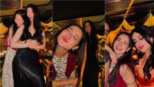 Hania Aamir bold party Look with friends: See viral clicks here