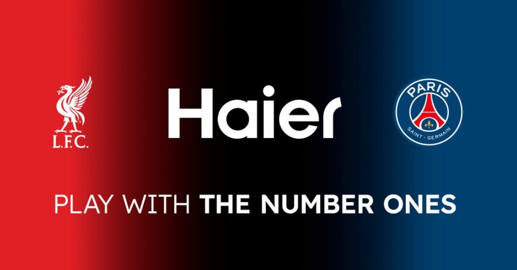 Haier signs new partnerships in world of football with Liverpool Football Club and Paris Saint-Germain