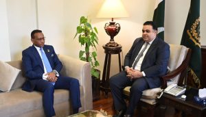Ethiopian envoy bids farewell to PM's Digital Media Adviser Fahd Haroon