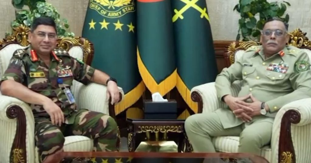 General Sahir Shamshad meets Bangladesh Army Chief, vows to deepen defense ties
