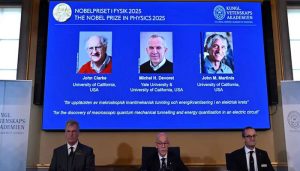 Three American Scientists win 2025 Noble Prize in Physics