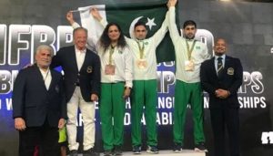 Pakistani athletes won three bronze medals at the World Fitness Championships