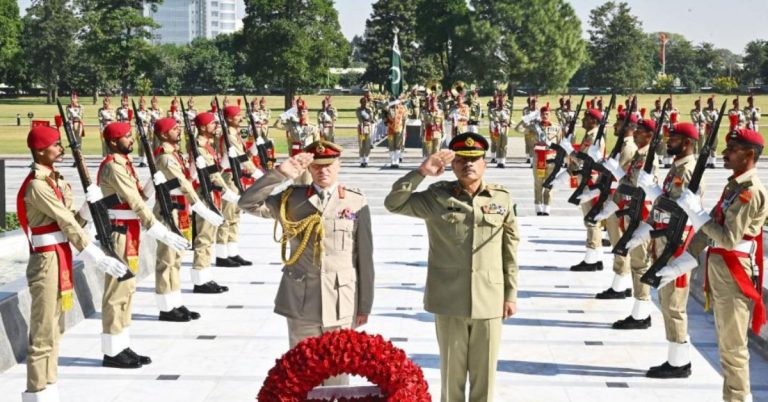 British Army Chief called on Field Marshal Syed Asim Munir at GHQ