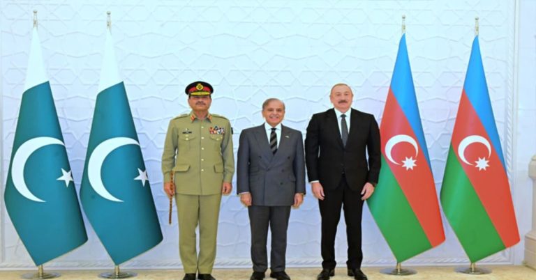 PM Shehbaz, COAS Asim Munir meet with President of Azerbaijan