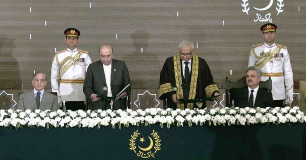 Justice Aminuddin Khan sworn in as first Chief Justice of FCC