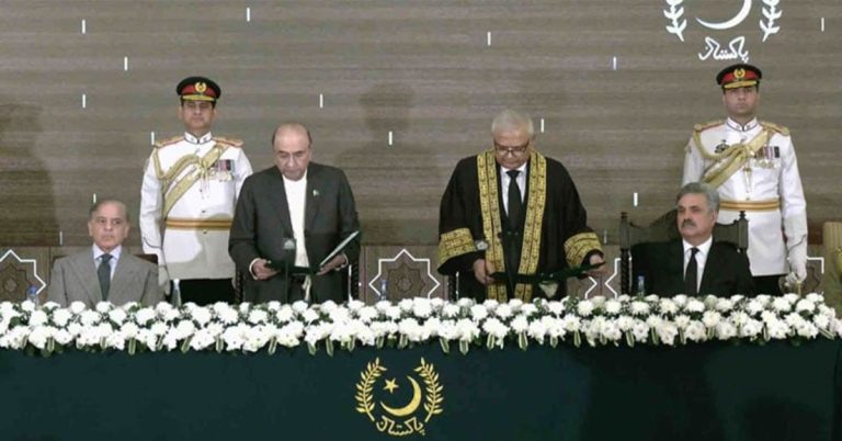 Justice Aminuddin Khan sworn in as first Chief Justice of FCC