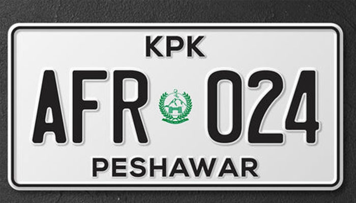 KP Excise department announces auction of 40 special number plates