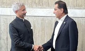 Indian FM Jaishankar meets NA Speaker Ayaz Sadiq in Dhaka