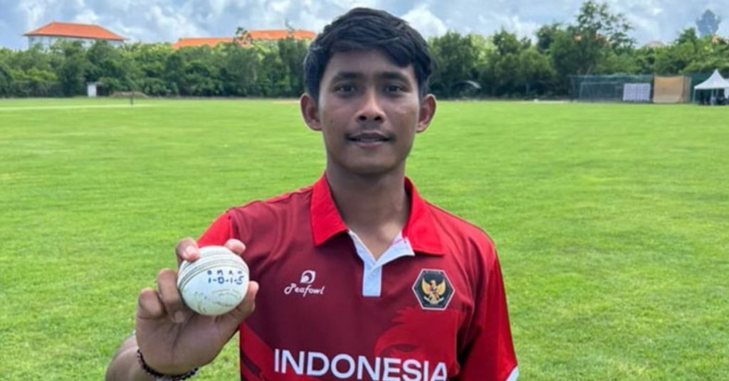 Indonesian bowler Gide Priandana Shatters cricket record