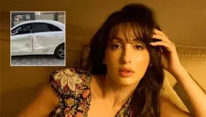 Nora Fatehi escapes serious car accident in Mumbai