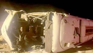 Bus overturns in Iran, 13 dead & 13 injured