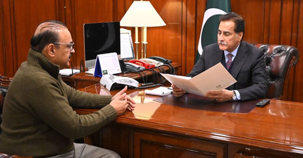 Aamir Dogar holds talks with NA Speaker on opposition leader issue