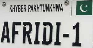 'Afridi 1’ becomes most expensive plate in KP auction