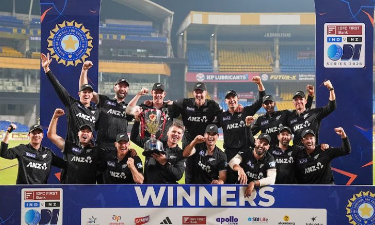 New Zealand stun India with historic ODI series win on home soil