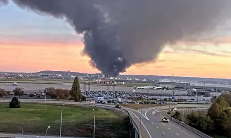 Private jet crashes during takeoff at Maine Airport, eight on board