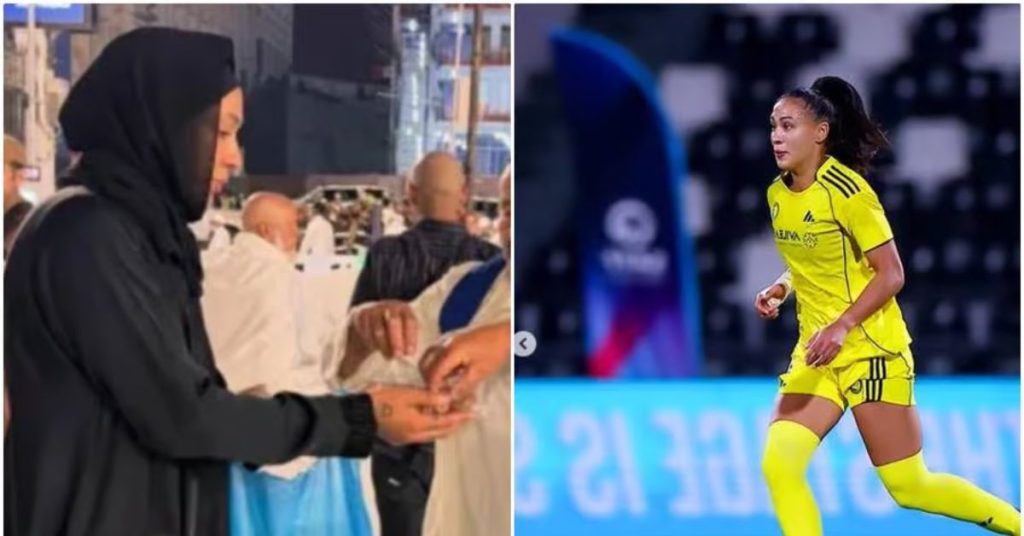 Brazilian footballer Kathleen Souza embraces Islam, performs Umrah