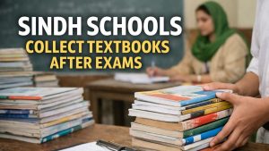 Sindh schools collect textbooks