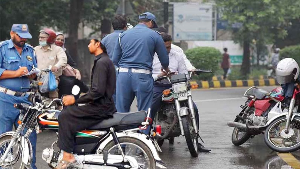Strict Action Against One-Way and Helmet Violations
