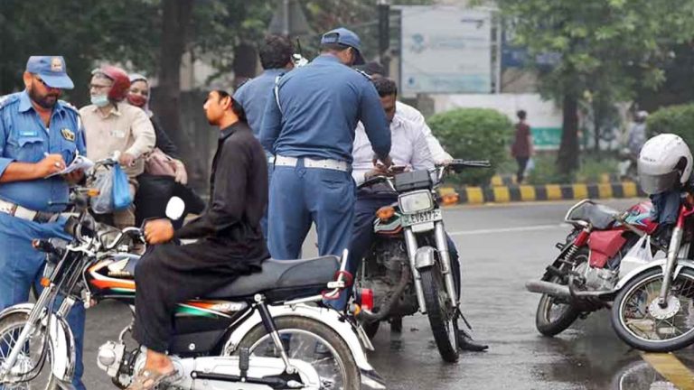 Strict Action Against One-Way and Helmet Violations