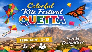 colorful kite festival Quetta