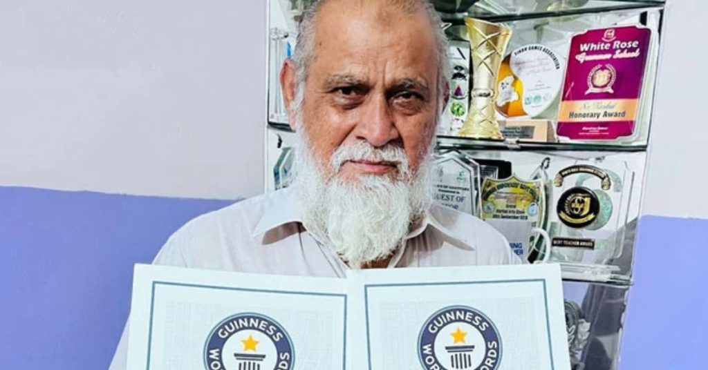 74-year-old Pakistani Guinness World Record