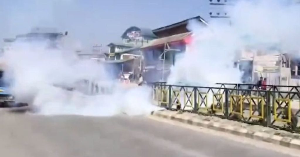Indian forces use tear gas amid protests across IIOJK