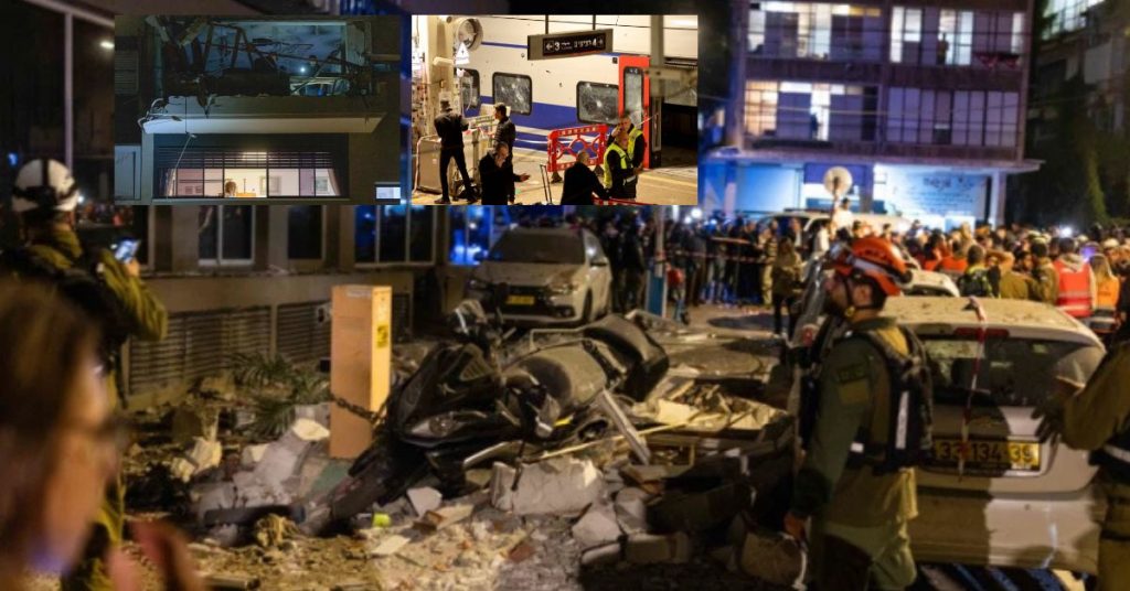 Iran cluster missile attack on Tel Aviv