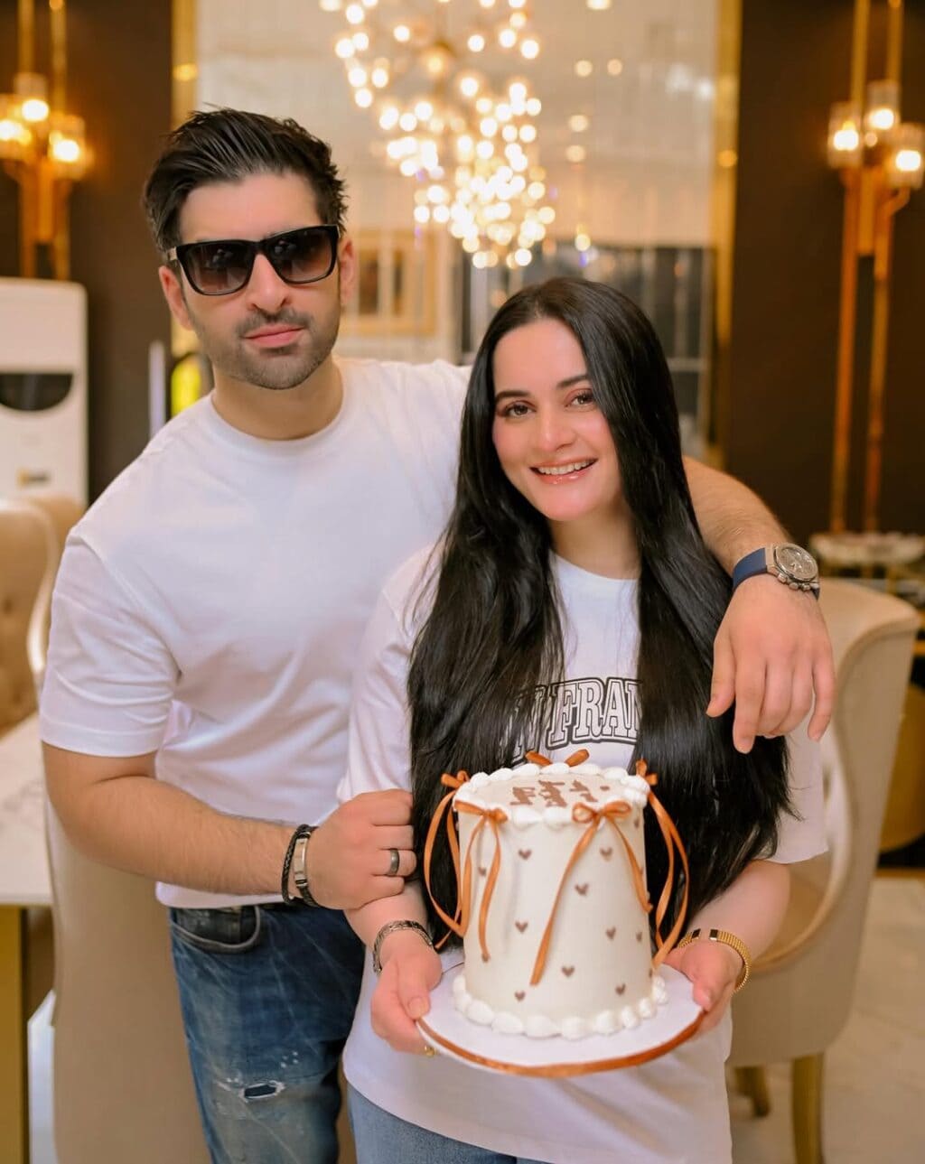 Aiman Khan Birthday Surprise