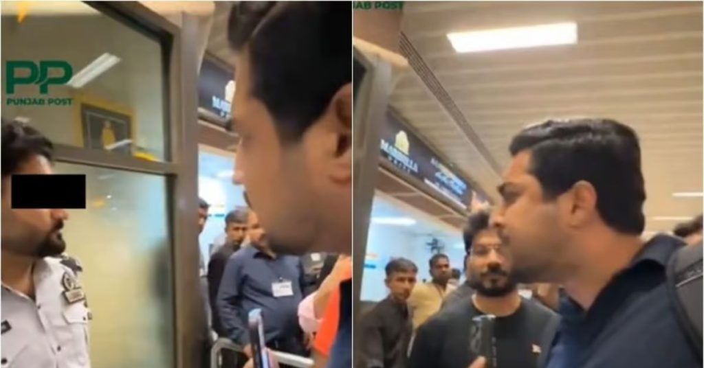Iqrar-ul-Hassan, FIA official in heated exchange at airport