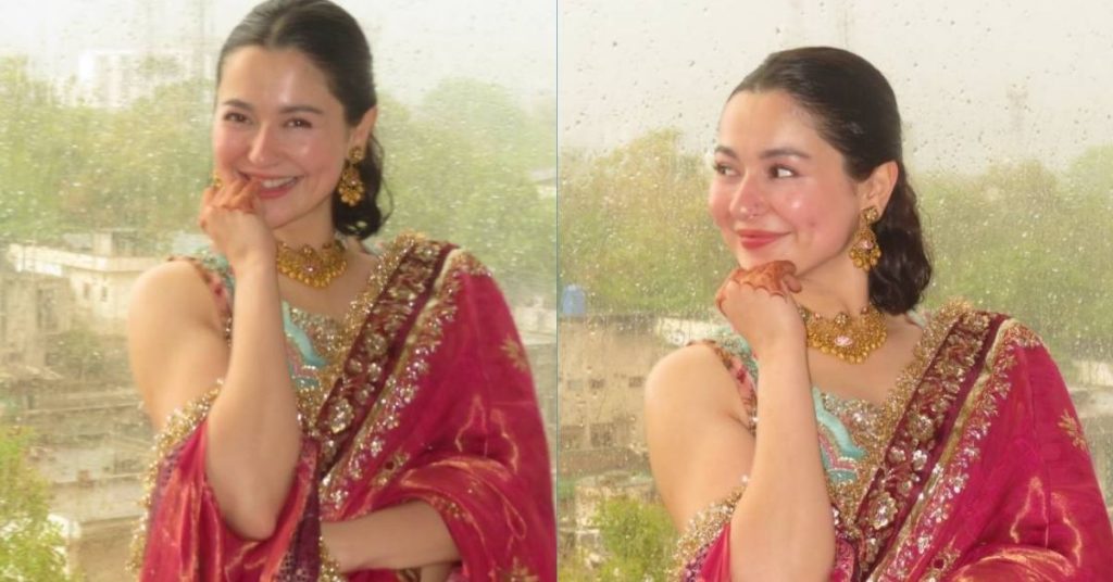 Hania Aamir pink look