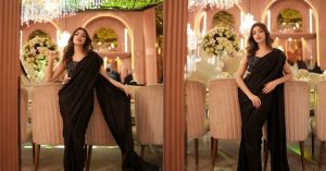 Kinza Hashmi saree look