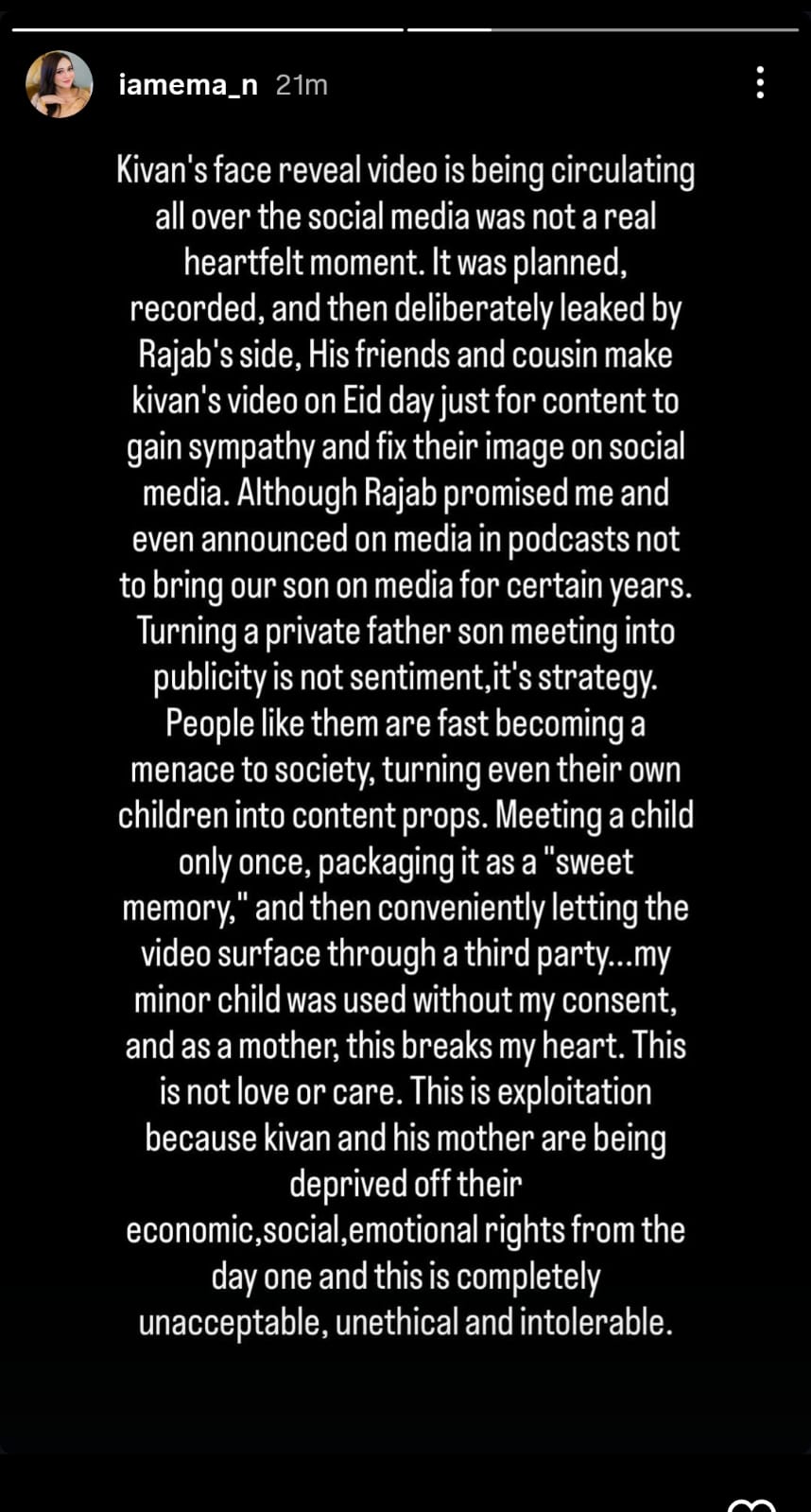 Eman Fatima AI video controversy