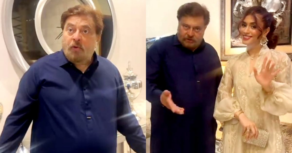 Shabbir Jan, Yashmeera Jan, viral video, TikTok video, celebrity father daughter, Pakistani drama actor, social media trends, entertainment news, viral clip, family moments