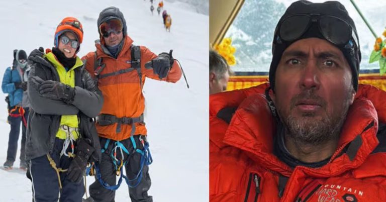 Pakistani mountaineer Salman Atique scales Mount Everest