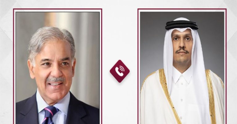 Shehbaz Sharif holds telephonic consultation with Qatari PM