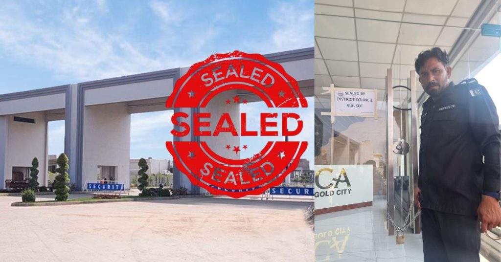 CA Gold, Star housing society among projects sealed in Sialkot