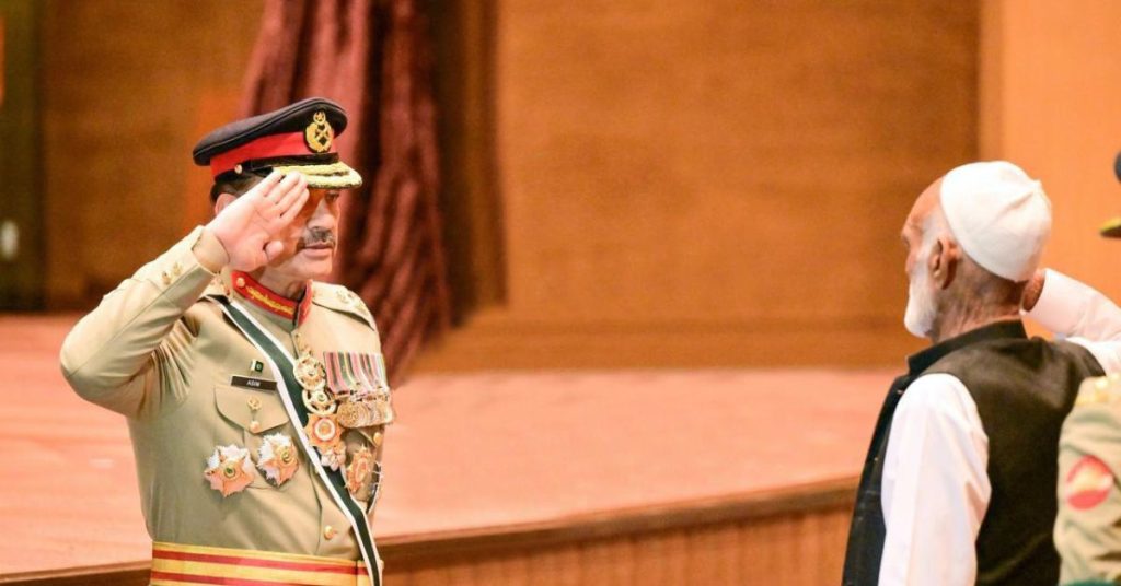 CDF Asim Munir distributes military awards at GHQ Rawalpindi