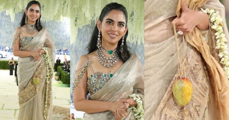 Isha Ambani Met Gala Saree