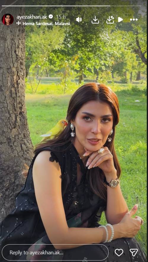 Ayeza Khan bird incident