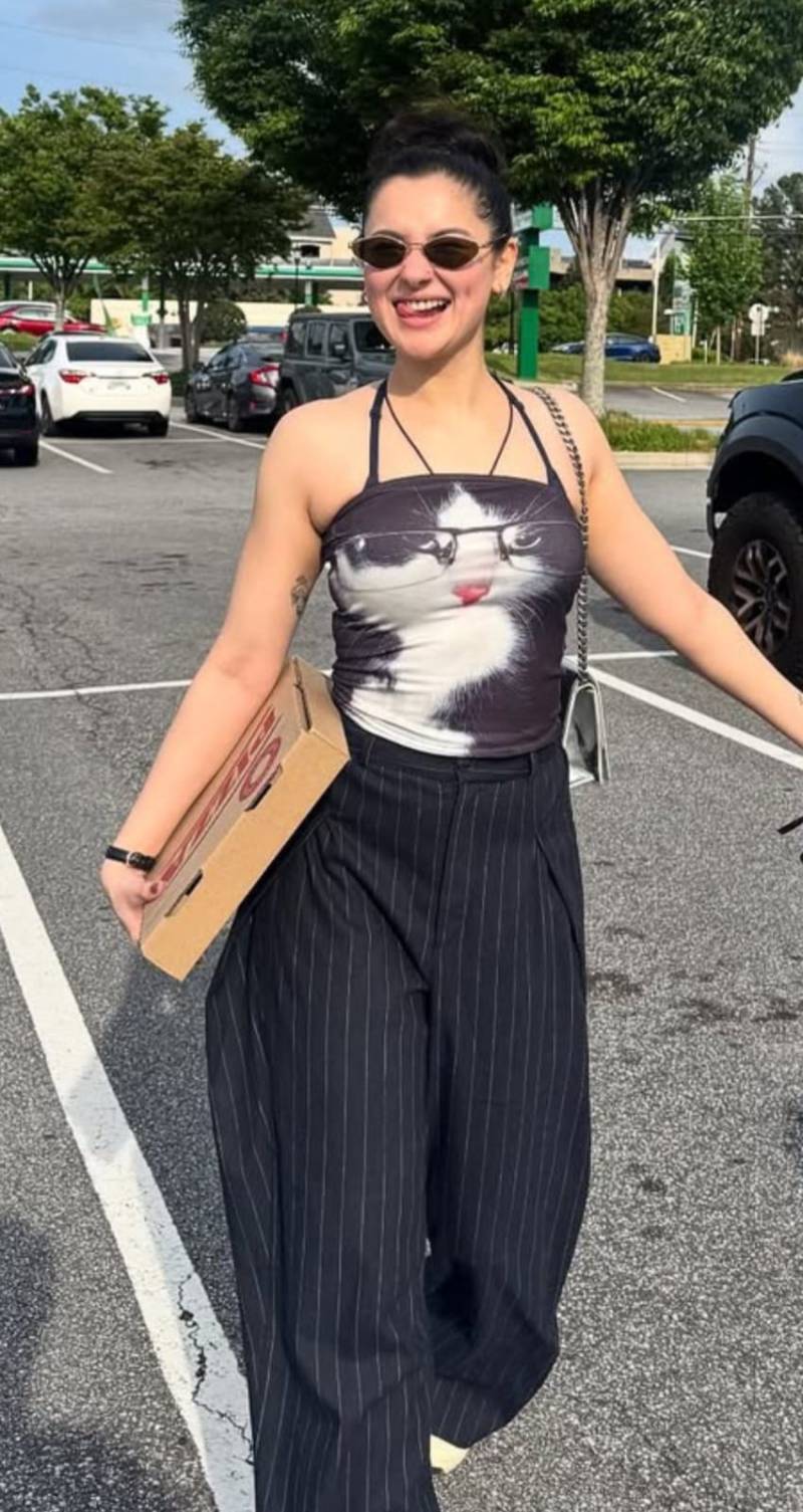 Hania Aamir Cat Top