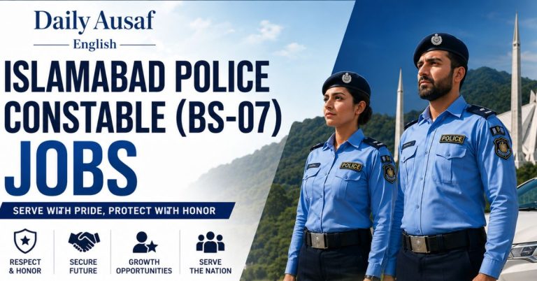 Islamabad Police Constable (BS-07) Jobs June 2026: All you need to know
