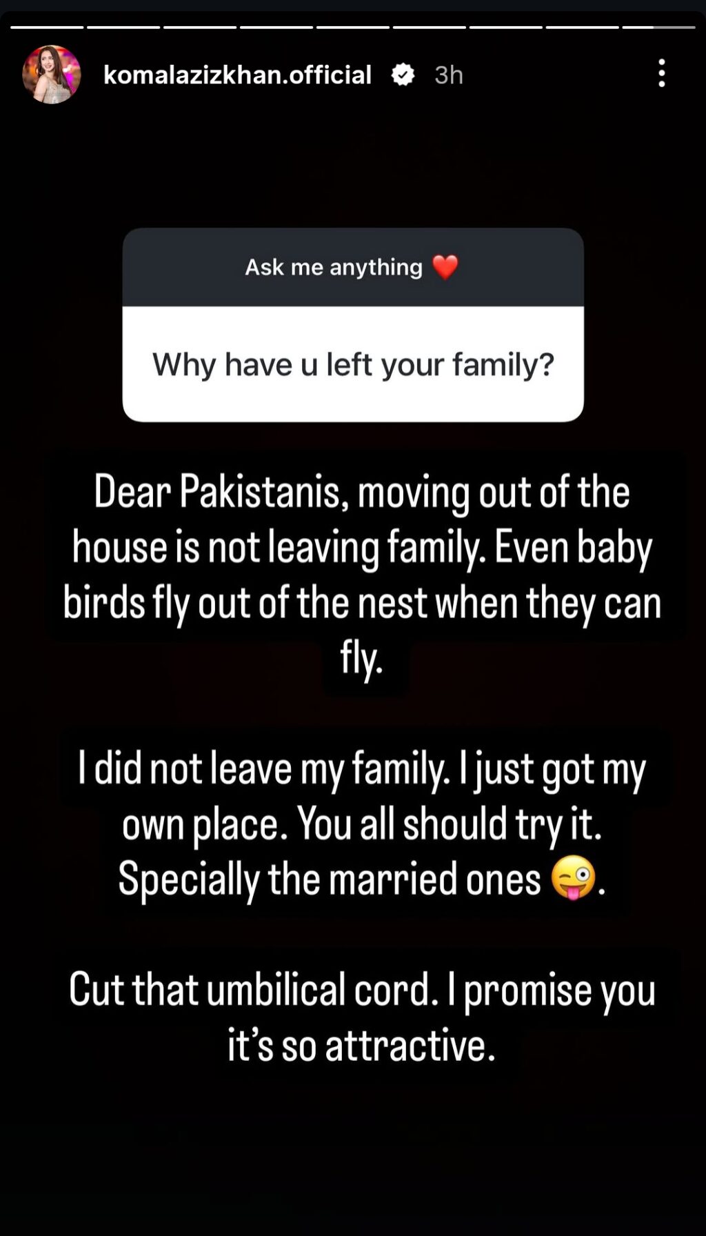 Komal Aziz Khan Family Home