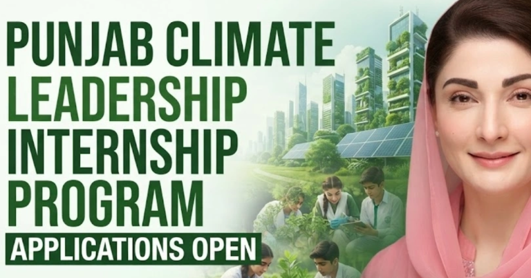 CM Punjab opens applications for climate leadership internship