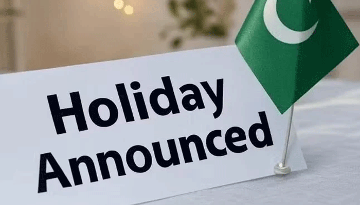 ملک بھر میں عام تعطیلات کا اعلان