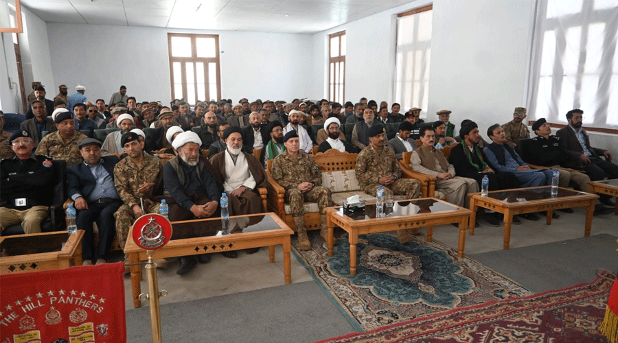 گلگت بلتستان میں کمانڈر ایف سی این اے کی مشائخ، معززین اور عمائدین علاقہ کے ساتھ اہم نشست