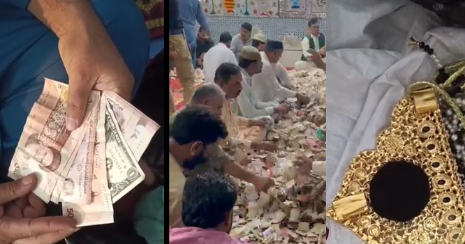 لعل شہباز قلندر کے مزار کی نذرانہ پیٹیاں کھل گئیں