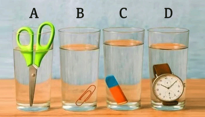 IQ ٹیسٹ: کیا آپ 30 سیکنڈز میں بتا سکتے ہیں کہ کس گلاس میں زیادہ پانی ہے؟
