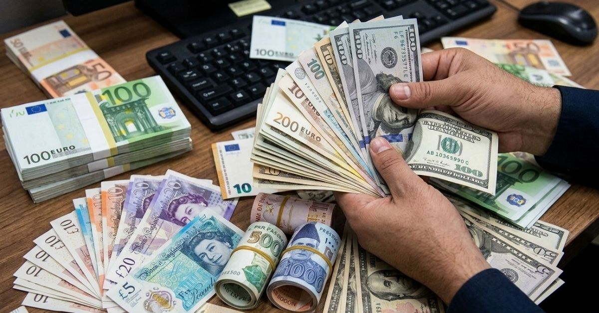 ڈالر مستحکم، یورو اور برطانوی پاؤنڈ کی قدر میں نمایاں اضافہ